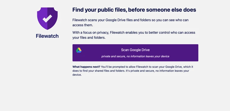 The Filewatch web app